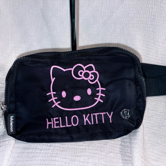 lululemon athletica Other - Lululemon Hello Kitty Black and Pink Belt Bag